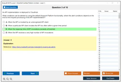 Mulesoft MCPA-Level-1 MuleSoft Certified Platform Architect - Level 1 Practice test exam simulator test engine exam Prep practice test questions answers Image 3