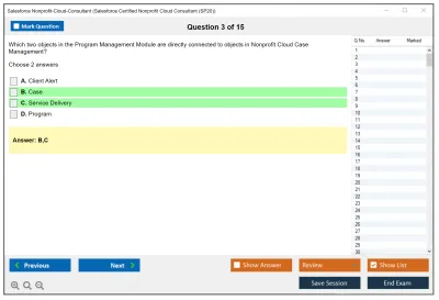 Salesforce Nonprofit-Cloud-Consultant Salesforce Certified Nonprofit Cloud Consultant Practice test exam simulator test engine exam Prep practice test questions answers Image 3
