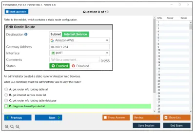 Fortinet NSE4_FGT-6.4 Fortinet NSE 4 - FortiOS 6.4 Practice test exam simulator test engine exam Prep practice test questions answers Image 8