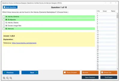 Salesforce Heroku-Architecture-Designer Salesforce Certified Heroku Architecture Designer Practice test exam simulator test engine exam Prep practice test questions answers Image 1
