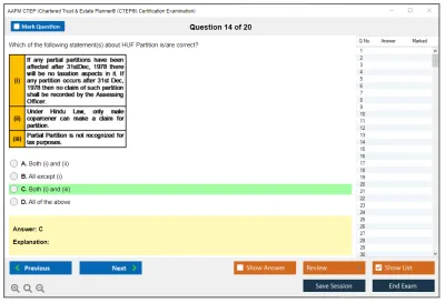 AAFM CTEP Chartered Trust & Estate Planner® (CTEP®) Certification Examination Practice test exam simulator test engine exam Prep practice test questions answers Image 14