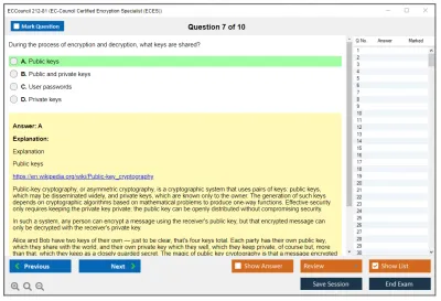 ECCouncil 212-81 EC-Council Certified Encryption Specialist (ECES) Practice test exam simulator test engine exam Prep practice test questions answers Image 7