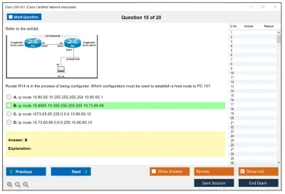 Cisco 200-301 Cisco Certified Network Associate Practice test exam simulator test engine exam Prep practice test questions answers Image 15
