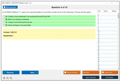 IBM C2090-011 IBM SPSS Statistics Level 1 v2 Practice test exam simulator test engine exam Prep practice test questions answers Image 4