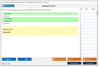 SAP C_S4FTR_2023 SAP Certified Associate - SAP S/4HANA Cloud Private Edition, Treasury Practice test exam simulator test engine exam Prep practice test questions answers Image 3