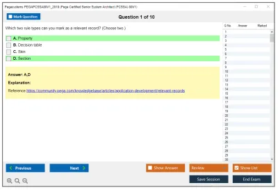 Pegasystems PEGAPCSSA80V1_2019 Pega Certified Senior System Architect (PCSSA) 80V1 Practice test exam simulator test engine exam Prep practice test questions answers Image 1