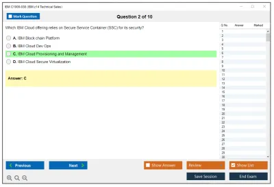 IBM C1000-038 IBM z14 Technical Sales Practice test exam simulator test engine exam Prep practice test questions answers Image 2