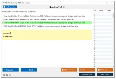 HP HPE2-K42 Designing HPE Nimble Solutions Practice test exam simulator test engine exam Prep practice test questions answers Image 7