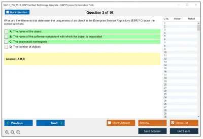SAP C_PO_7513 SAP Certified Technology Associate - SAP Process Orchestration 7.50 Practice test exam simulator test engine exam Prep practice test questions answers Image 3