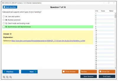 IBM C9530-519 IBM API Connect v. 5.0.5 Solution Implementation Practice test exam simulator test engine exam Prep practice test questions answers Image 7
