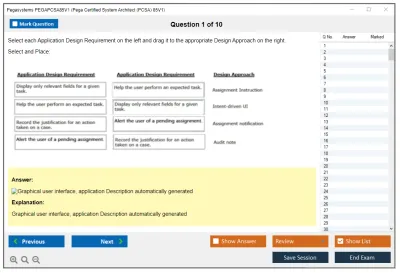 Pegasystems PEGAPCSA85V1 Pega Certified System Architect (PCSA) 85V1 Practice test exam simulator test engine exam Prep practice test questions answers Image 1