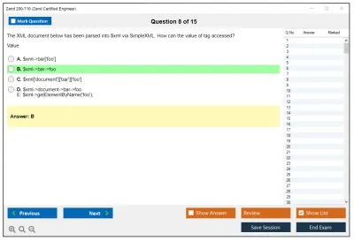 Zend 200-710 Zend Certified Engineer Practice test exam simulator test engine exam Prep practice test questions answers Image 8