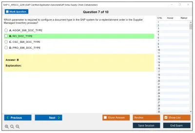 SAP C_ARSCC_2208 SAP Certified Application AssociateSAP Ariba Supply Chain Collaboration Practice test exam simulator test engine exam Prep practice test questions answers Image 7