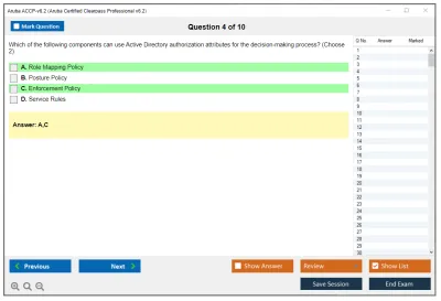 Aruba ACCP-v6.2 Aruba Certified Clearpass Professional v6.2 Practice test exam simulator test engine exam Prep practice test questions answers Image 4