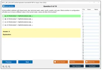 SAP C_IBP_2302 SAP Certified Application AssociateSAP IBP for Supply Chain (2302) Practice test exam simulator test engine exam Prep practice test questions answers Image 9