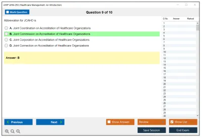 AHIP AHM-250 Healthcare Management: An Introduction Practice test exam simulator test engine exam Prep practice test questions answers Image 9