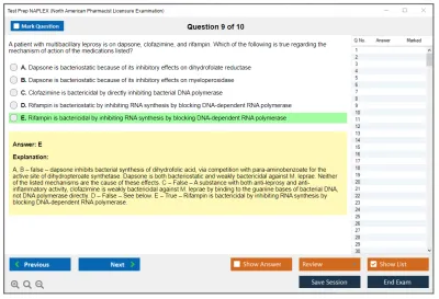 Test Prep NAPLEX North American Pharmacist Licensure Examination Practice test exam simulator test engine exam Prep practice test questions answers Image 9