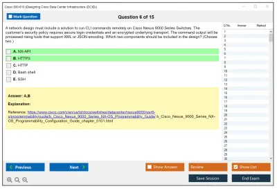 Cisco 300-610 Designing Cisco Data Center Infrastructure (DCID) Practice test exam simulator test engine exam Prep practice test questions answers Image 6