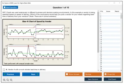 Six Sigma LSSBB Lean Six Sigma Black Belt Practice test exam simulator test engine exam Prep practice test questions answers Image 1