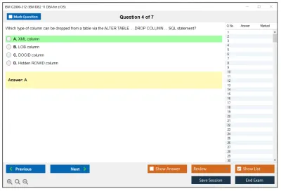 IBM C2090-312 IBM DB2 11 DBA for z/OS Practice test exam simulator test engine exam Prep practice test questions answers Image 4