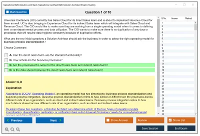 Salesforce B2B-Solution-Architect Salesforce Certified B2B Solution Architect Practice test exam simulator test engine exam Prep practice test questions answers Image 1