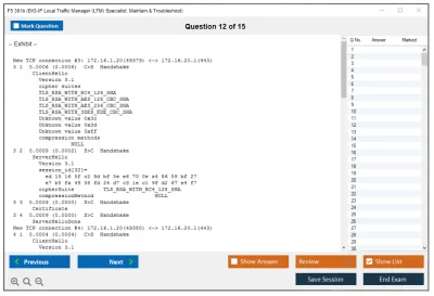 F5 301b LTM Specialist: Maintain & Troubleshoot Practice test exam simulator test engine exam Prep practice test questions answers Image 12