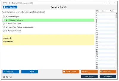 HIPAA HIO-201 Certified HIPAA Professional Practice test exam simulator test engine exam Prep practice test questions answers Image 2
