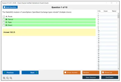 Huawei H13-531 HCIE - Cloud (Huawei Certified Internetwork Expert-Cloud) Practice test exam simulator test engine exam Prep practice test questions answers Image 1