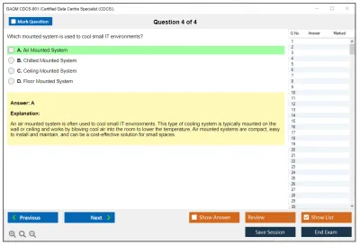 GAQM CDCS-001 Certified Data Centre Specialist (CDCS) Practice test exam simulator test engine exam Prep practice test questions answers Image 4
