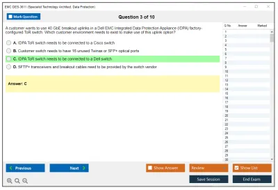 EMC DES-3611 Specialist Technology Architect, Data Protection Practice test exam simulator test engine exam Prep practice test questions answers Image 3