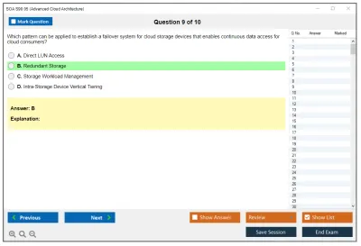 SOA S90.05 Advanced Cloud Architecture Practice test exam simulator test engine exam Prep practice test questions answers Image 9