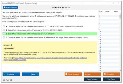 Microsoft SC-200 Microsoft Security Operations Analyst Practice test exam simulator test engine exam Prep practice test questions answers Image 14