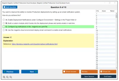 Magento Magento-Certified-Professional-Cloud-Developer Magento Certified Professional Cloud Developer Exam Practice test exam simulator test engine exam Prep practice test questions answers Image 9