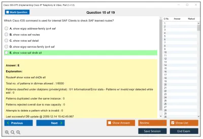 Cisco 300-075 Implementing Cisco IP Telephony &amp; Video, Part 2 v1.0 Practice test exam simulator test engine exam Prep practice test questions answers Image 15