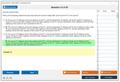 Nokia 4A0-C01 Nokia NRS II Composite Exam Practice test exam simulator test engine exam Prep practice test questions answers Image 12