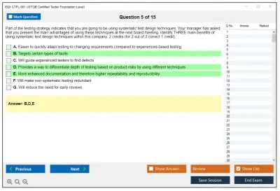 iSQI CTFL-001 ISTQB Certified Tester Foundation Level Practice test exam simulator test engine exam Prep practice test questions answers Image 5