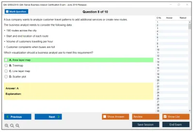 Qlik QSBA2018 Qlik Sense Business Analyst Certification Exam - June 2018 Release Practice test exam simulator test engine exam Prep practice test questions answers Image 8