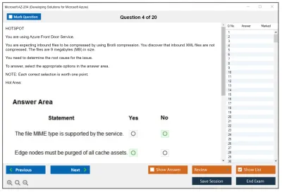 Microsoft AZ-204 Developing Solutions for Microsoft Azure Practice test exam simulator test engine exam Prep practice test questions answers Image 4