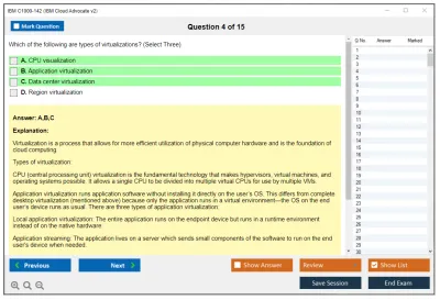 IBM C1000-142 IBM Cloud Advocate v2 Practice test exam simulator test engine exam Prep practice test questions answers Image 4