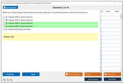 Cisco 646-365 Cisco Express Foundation for Account Managers (CXFA) Exam Practice test exam simulator test engine exam Prep practice test questions answers Image 2