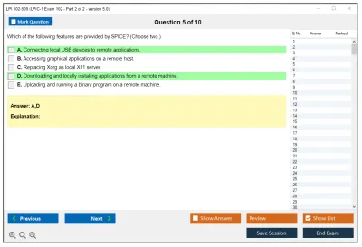 LPI 102-500 LPIC-1 Exam 102, Part 2 of 2, version 5.0 Practice test exam simulator test engine exam Prep practice test questions answers Image 5