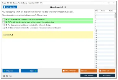 Juniper JN0-1361 Service Provider Design - Specialist (JNCDS-SP) Practice test exam simulator test engine exam Prep practice test questions answers Image 4