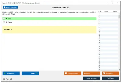Huawei H12-311 HCNA-WLAN - Wireless Local Area Network Practice test exam simulator test engine exam Prep practice test questions answers Image 15