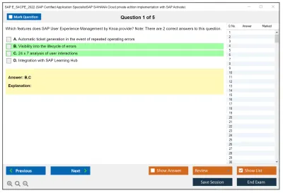 SAP E_S4CPE_2022 SAP Certified Application SpecialistSAP S/4HANA Cloud private edition implementation with SAP Activate Practice test exam simulator test engine exam Prep practice test questions answers Image 1