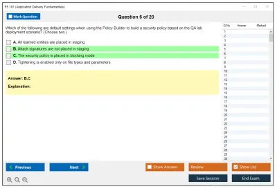 F5 101 Application Delivery Fundamentals Practice test exam simulator test engine exam Prep practice test questions answers Image 6