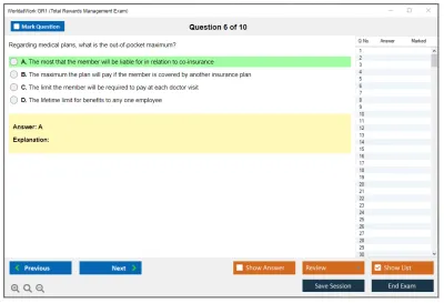 WorldatWork GR1 Total Rewards Management Exam Practice test exam simulator test engine exam Prep practice test questions answers Image 6