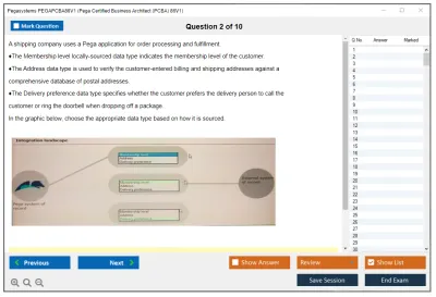 Pegasystems PEGAPCBA86V1 Pega Certified Business Architect (PCBA) 86V1 Practice test exam simulator test engine exam Prep practice test questions answers Image 2