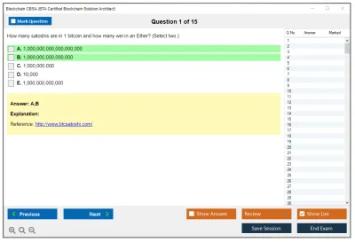 Blockchain CBSA BTA Certified Blockchain Solution Architect Practice test exam simulator test engine exam Prep practice test questions answers Image 1