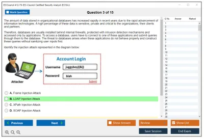 ECCouncil 412-79 EC-Council Certified Security Analyst (ECSA) Practice test exam simulator test engine exam Prep practice test questions answers Image 3