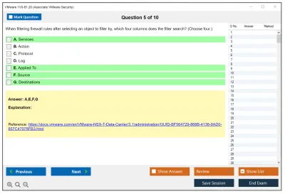 VMware 1V0-81.20 Associate VMware Security Practice test exam simulator test engine exam Prep practice test questions answers Image 5